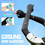 PALAY Hand Gloves for Sun Protection featuring Non Slip Palm and Ice Silk Cooling Sleeves