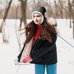 PALAY Thermal Winter Ski Hat for Men with Adjustable Earflap and Cotton Fleece Liner | Windproof Black Cap for Outdoor Sports