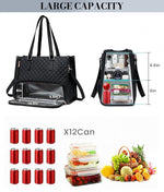 PALAY Tote Bag for Women with 48×32×18cm Size and Insulated Lunch Compartment | Shoulder and Hand Carry for Work or Travel