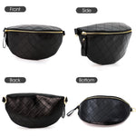 PALAY Sling Bag for Women with 24×9×14 cm Capacity and Adjustable Wide Shoulder Strap | Black PU Leather Crossbody