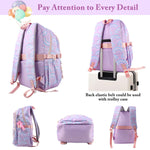 PALAY School Bag for Women with 14 Inch Laptop Compartment and Multi Pocket Design | Waterproof Oxford Backpack Set