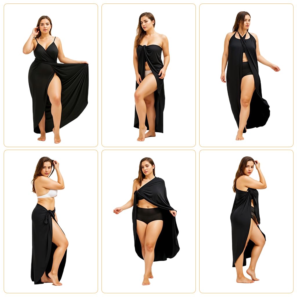 PALAY Beach Wear Dress for Women featuring Backless Quick-Dry Design in Black | Stylish Cover Up