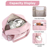 PALAY Women's Quilted Nylon Gym & Travel Duffel Bag