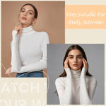 PALAY Hand Warmers for Women featuring 50cm Fingerless Design with Thumb Hole | White Knit Arm Sleeves