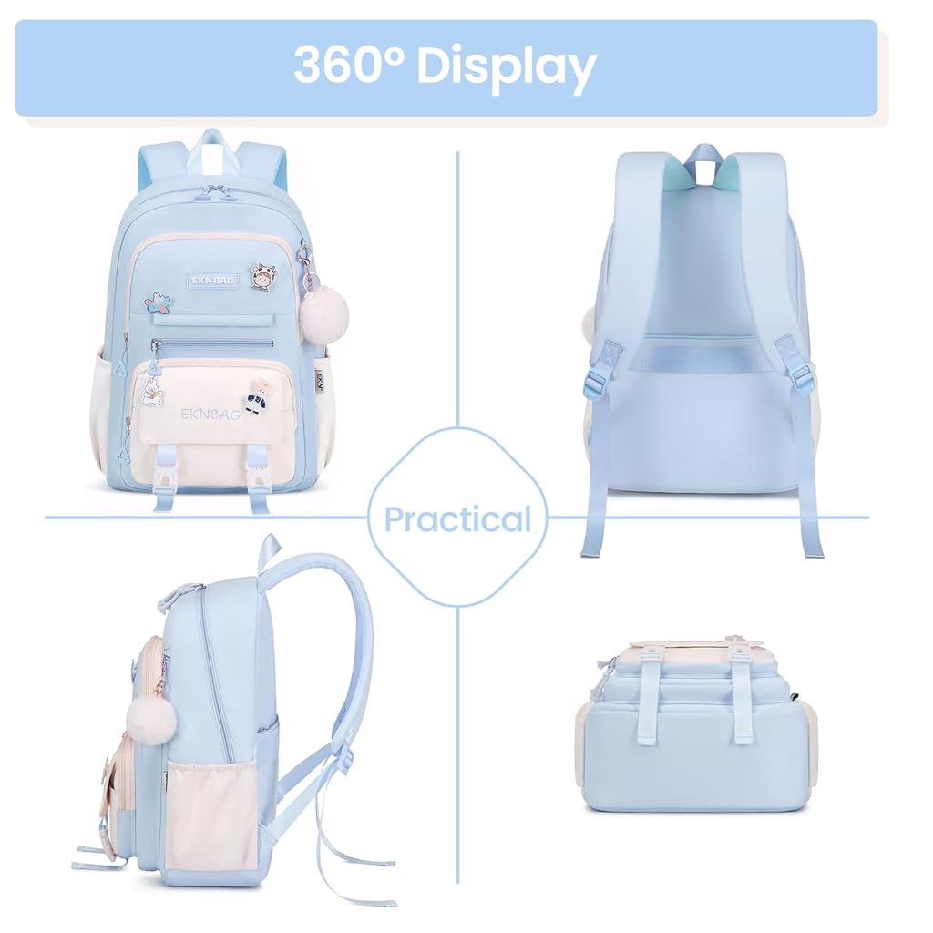PALAY® School Bag for Girls 6-12 Years Old Birthday Gift Christmas Gift,