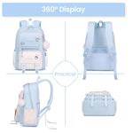 PALAY® School Bag for Girls 6-12 Years Old Birthday Gift Christmas Gift,