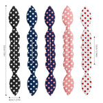 PALAY® 5Pcs Hair Bun Accessories for Women Girls Magic Bun Maker for Hair Elegant Rabbit Ear Hair Buns French Hairstyle Polka Dot Print Hair Bun Clips for Daily, Party, Wedding