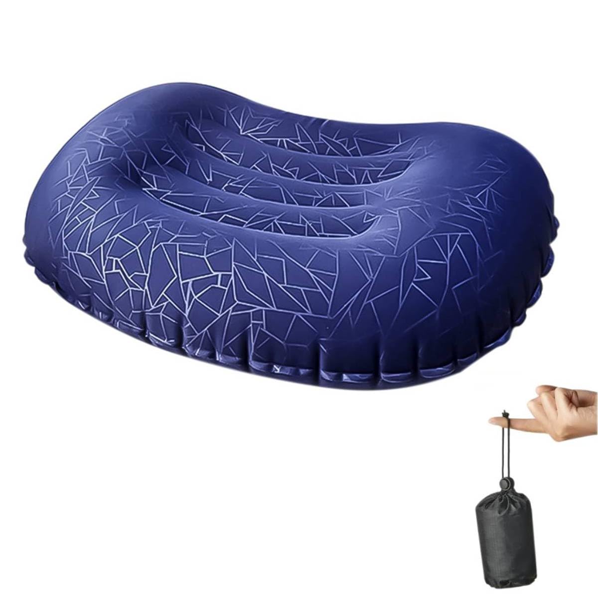 PALAY Inflatable Camping Pillow for Travel and Hiking featuring Easy Inflation & TPU Comfort | 40x31cm Ultralight Design