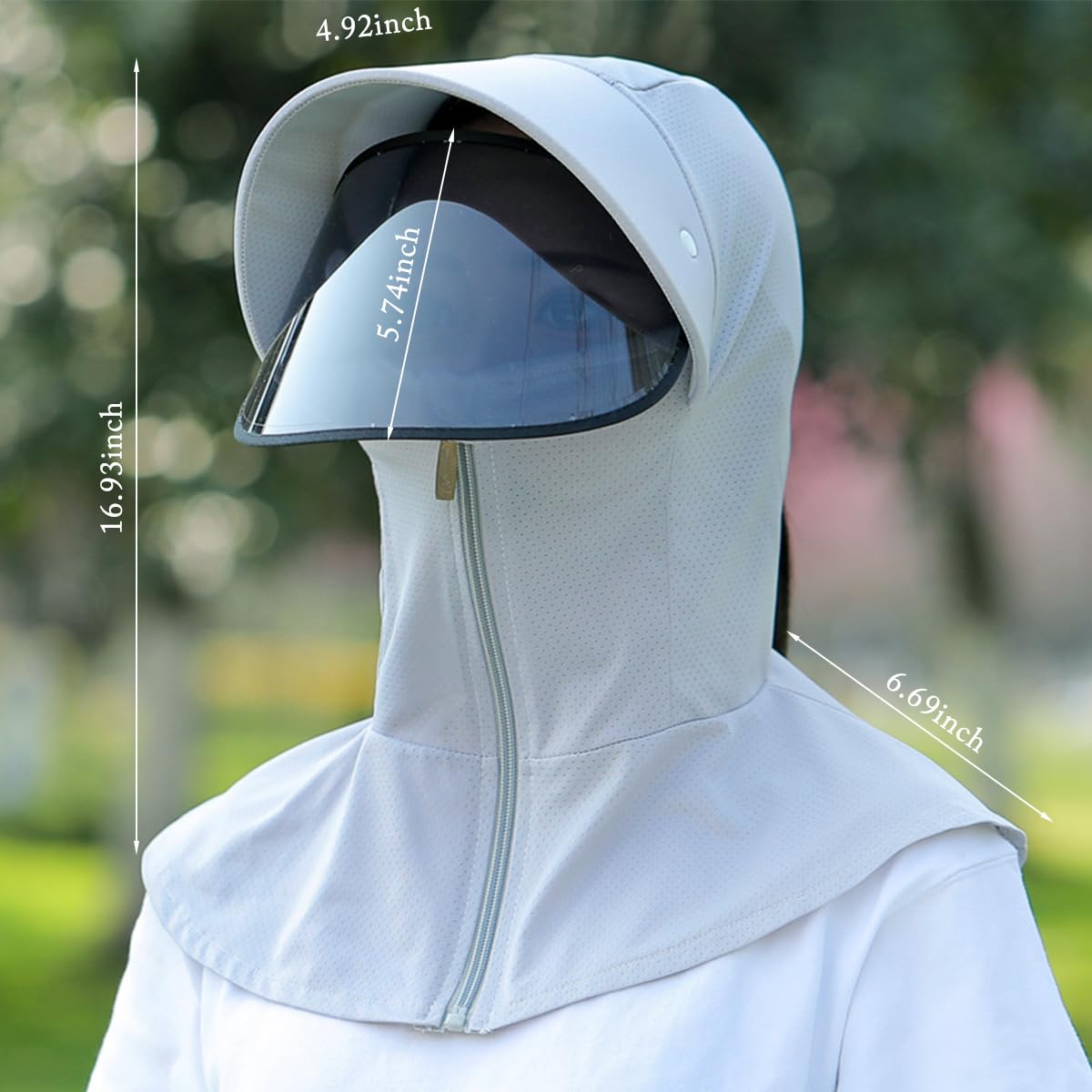 PALAY Cap for Women Summer with Detachable Face Cover and Lenses for Outdoor Sun Protection