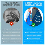 PALAY Rain Coat for Kids with Wide Hood and Backpack Cover | EVA Spider Print 9-11 Years