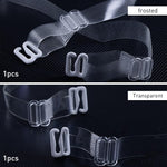 PALAY® 2 Pairs Clear Bra Straps Invisible Replacement Bra Straps Adjustable Invisible Clear Bra Straps 1.2cm Width Clear Bra Strapsfor Off Shoulders, Evening Dress