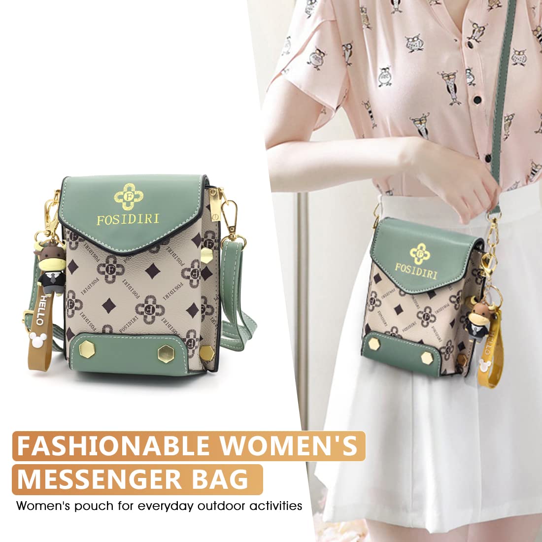 PALAY Sling Bag for Women with Magnetic Button Closure and 18×14×10cm Design | Black PU Crossbody Pouch