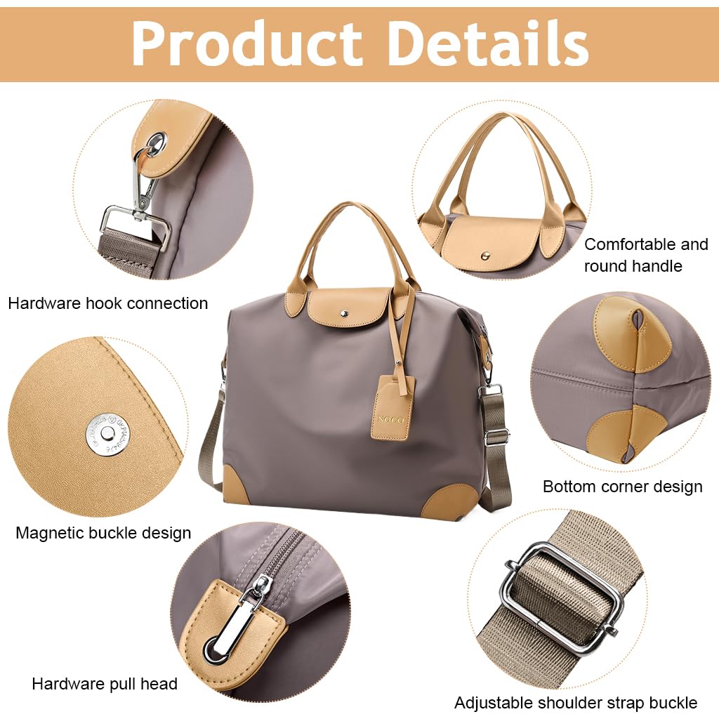 PALAY Women Duffel Bag for Travel with Multiple Compartments 41x16x33cm Waterproof Oxford Fabric