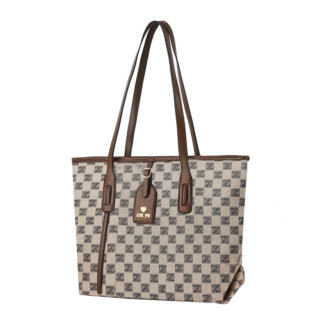 PALAY Women Tote Bag for Office and Travel with Multi Pocket Design 34x14x29cm PU Leather