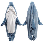 PALAY Shark Blanket Pajamas for Adults with Soft Fleece Fabric and Playful Shark Design | Fits 155‑168 cm