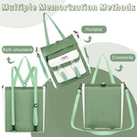 PALAY Tote Bag for College with Adjustable Backpack Straps and Easy Access Pouch 29x33cm