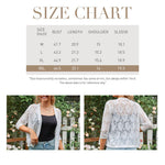 PALAY Womens Lace Cardigan for Summer Outfits featuring 3/4 Sleeves and Open Front Design