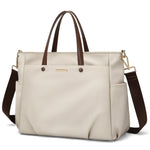 PALAY Laptop Bag for Women Office Use with 15.6 Inch Capacity featuring Water Resistant Oxford Cloth | Elegant Work Tote Handbag