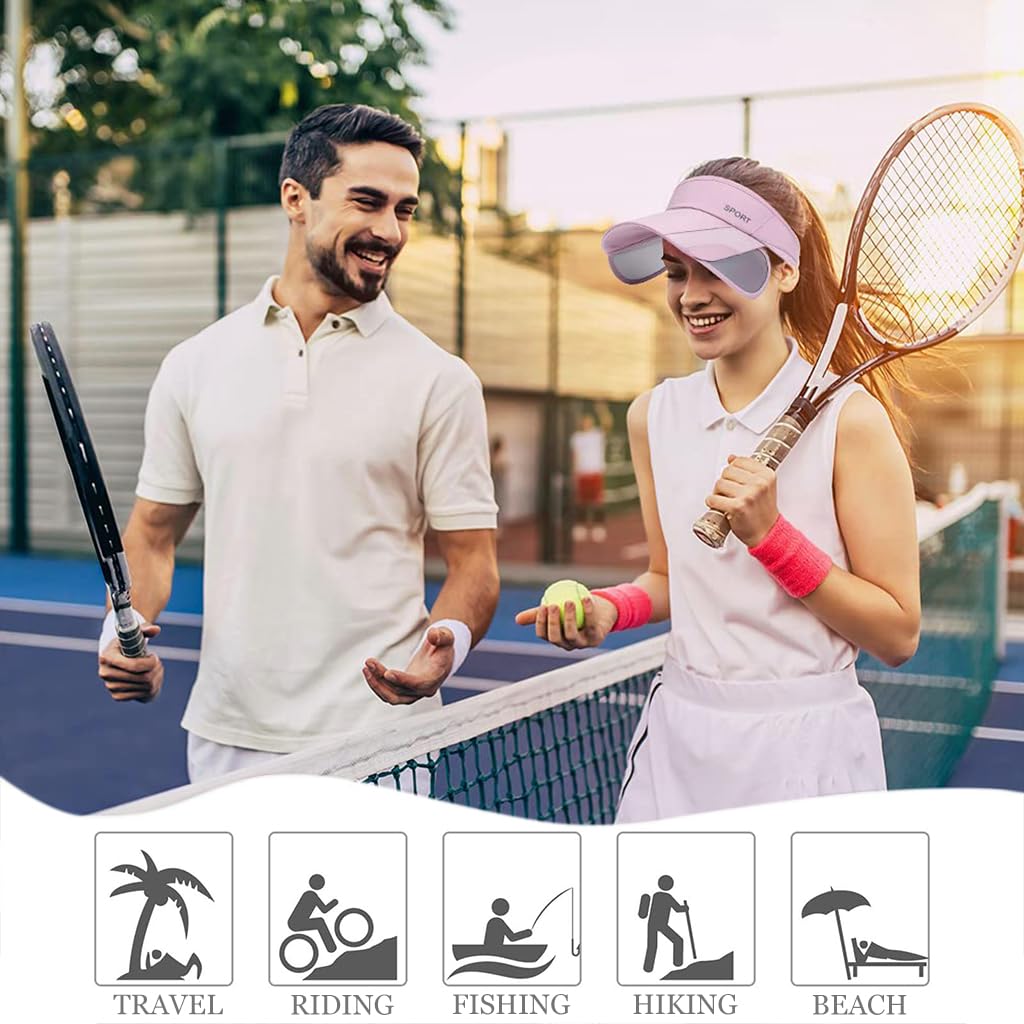 PALAY Sun Visor Hats for Women with Retractable Brim and Breathable Fabric | Adjustable Fit