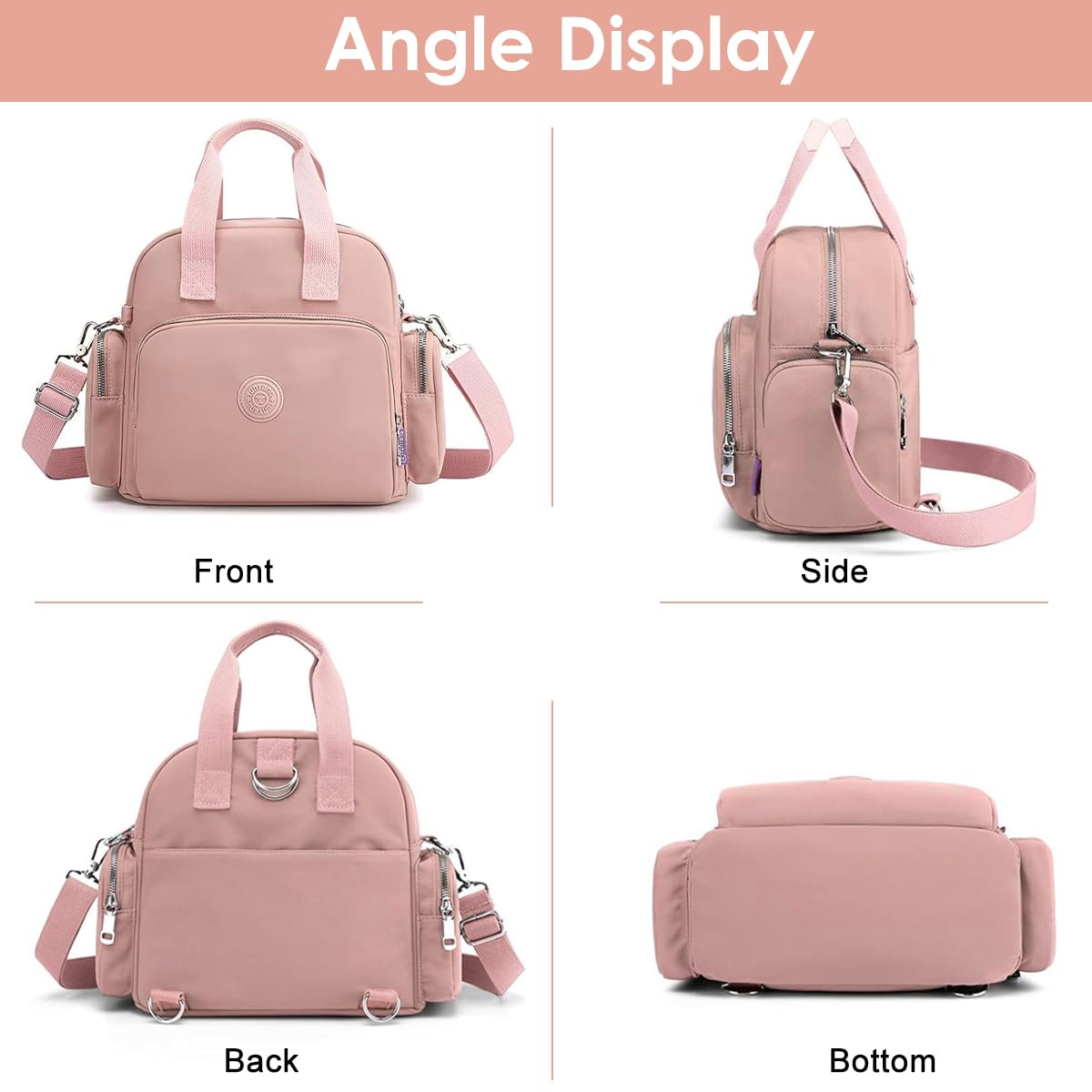 PALAY Crossbody Bag for Women with 3 in 1 Convertible Design and Multi Pocket Nylon Style