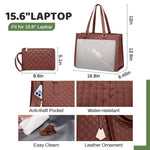 PALAY Tote Bag for Women with Insulated Lunch Compartment and Detachable Strap | Travel and Office Use