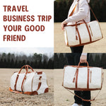 PALAY Travel Duffel Bag for Women with Full Opening Design and Waterproof PU | 20.4 x 10 x 12.5 in