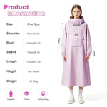 PALAY High Collar Motorcycle Raincoat for Women