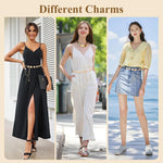 PALAY Belt for Women Dresses featuring Metal Concho Waist Chain in Gold | Adjustable Boho Hip Accessory