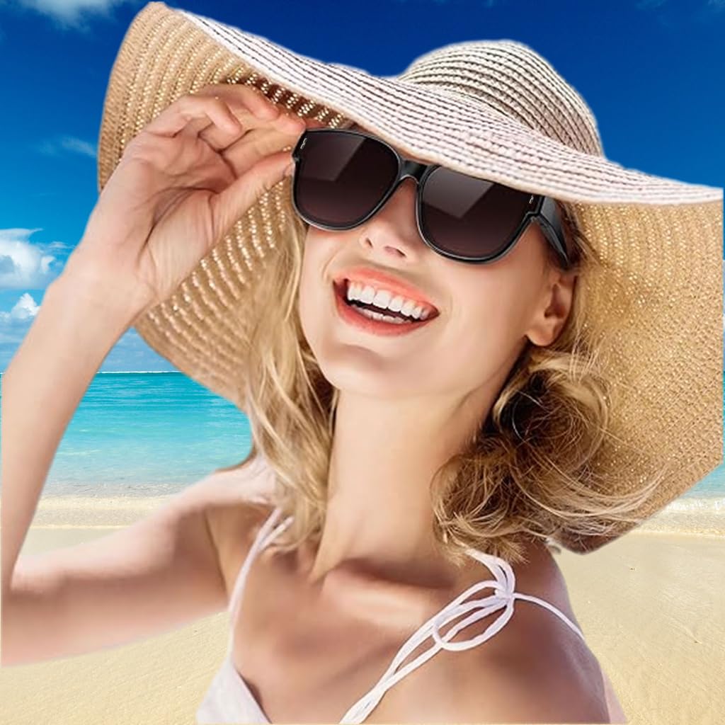 PALAY Sunglasses for Women with Polarized UV400 Lenses featuring Foldable Fit Over Design