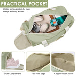 PALAY Travel Duffle Bag for Women with Shoe Compartment and Multi Pockets | Corduroy Tote