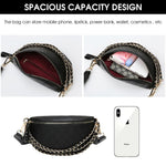 PALAY Sling Bag for Women with 24×9×14 cm Capacity and Adjustable Wide Shoulder Strap | Black PU Leather Crossbody