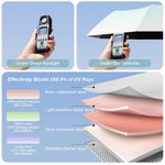 PALAY Compact Umbrella for Sun and Rain Protection with 8 Fiberglass Ribs and UPF 50+ | Lightweight 400g Folding Design for Girls