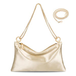 PALAY® Women Satin Evening Handbag Prom Clutch Purse Formal Cocktail Party Clutches Shoulder Bag with 2 Bag Chains
