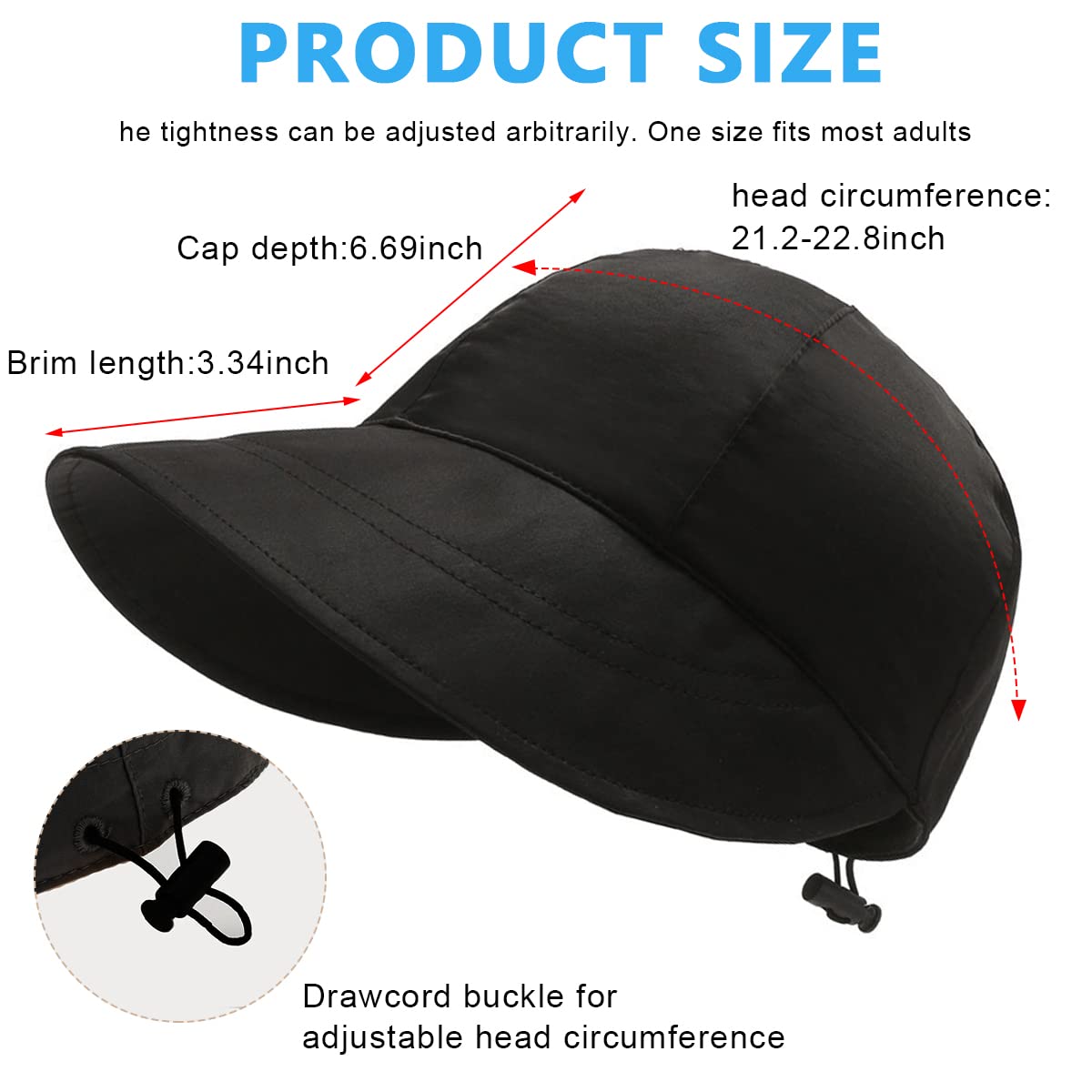 PALAY Bucket Hat for Women with 56–58 cm Adjustable Drawstring and Quick Dry Fabric | Sun Protection for Beach and Outdoor Use