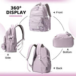 PALAY School Backpack for Girls with 15 in Laptop Compartment and Dual Handles | Waterproof Nylon Daypack