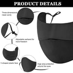 PALAY Sun Protection Face Cover for Women with Adjustable Ear Loops and Ice Silk Fabric | 3PCS Washable Outdoor UV Mask