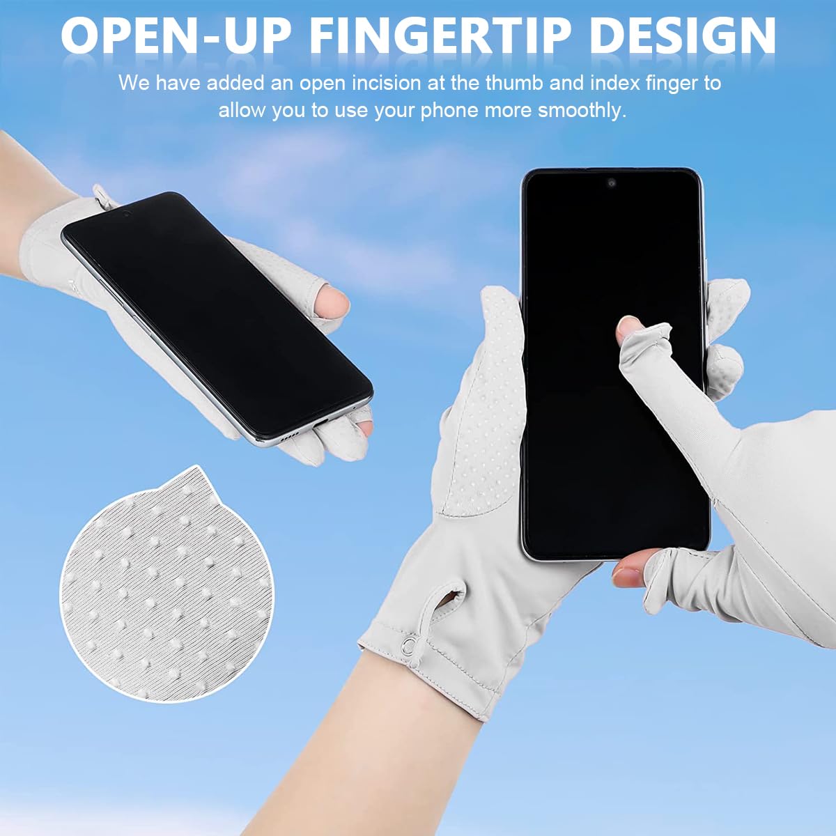 PALAY Ice Silk Gloves for Cycling and Summer Sun Protection featuring Anti Skid Grip 3PCS