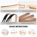 PALAY® 2 Pack Skinny Waist Belt for Women, Slim Elastic Metal Cinch Belts for Women Dresses, Stretchy Leaf Design Sparkling Waistband Belt for Dress, Jumpsuit and Blouses (Gold+Silver)