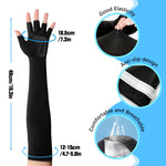 PALAY Hand Gloves for Sun Protection featuring Non Slip Palm and Ice Silk Cooling Sleeves