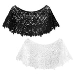 PALAY Lace Shawl Shrugs for Women featuring Floral Knitted Hollow Out Design | 2pcs Wraps