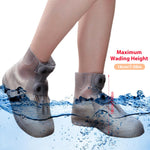 PALAY Silicone Shoe Covers for Rainy Days featuring Double-Breasted Snap Closure | 3 PCS