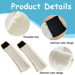 PALAY Leg Warmers for Women featuring Ribbed Knit Two Tone Design 42–44cm Length | Soft Polyester Comfort