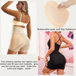 PALAY® Hip Pads for Women Hip Dip Pads, Enhancer Shapewear for Women High Waist Shapewear Butt Lifter Pad Panties, Apricot, XL