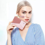 PALAY Small Womens Wallet for Girls with Zipper and Snap Closure | Soft PU Leather 2PCS