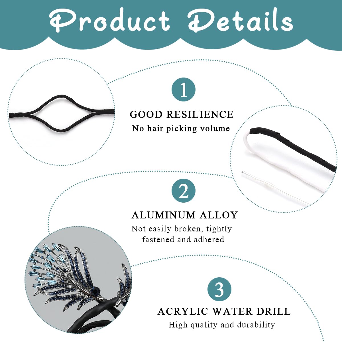 PALAY Hair Bun Maker for Women with Hidden Wire and Red Pearl Flower Clips | Party & Daily Styling