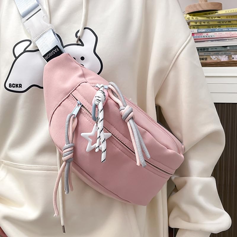 PALAY Fanny Pack for Women with Panda Charm and Adjustable Strap | 2 PCS Nylon Travel Set