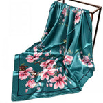PALAY Women Satin Scarf for Daily Wear featuring 35x35 in Square Design and Silk Feel Fabric