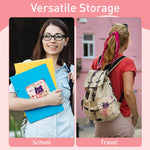 PALAY Sanitary Napkin Storage Bag for Travel and Daily Use featuring Zipper Closure | 2pcs 5.1 in Cotton Cartoon Pouch