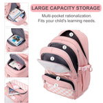 PALAY School Backpack for Students with 15.6 in Laptop Compartment and Padded Straps | Waterproof Oxford Cloth Design for Girls