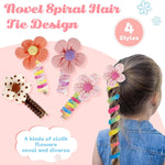 PALAY Spiral Hair Ties for Girls featuring 6.7cm Spring Wire | 8PCS Colorful Ponytail Holders
